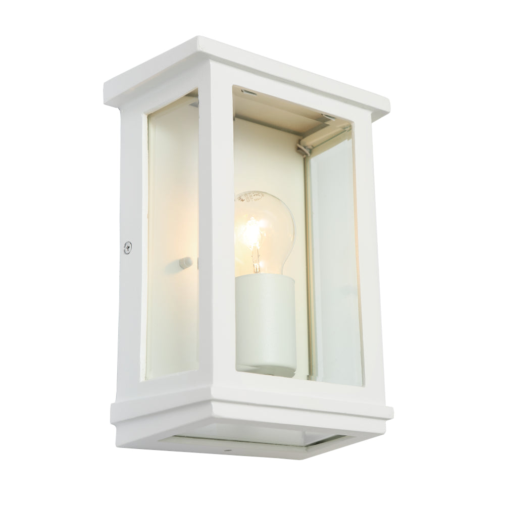 Madrid Exterior Wall Light White Small - MAD1ESMWHT