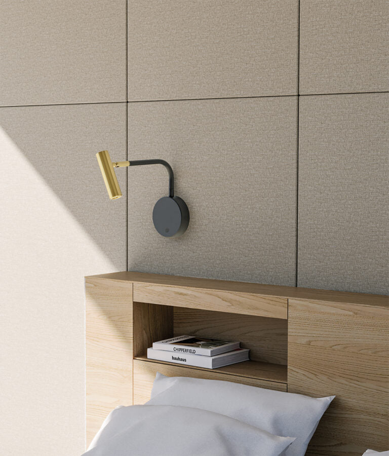 Maho LED Wall Light 5W 3000K Matt Black or Matt Brass