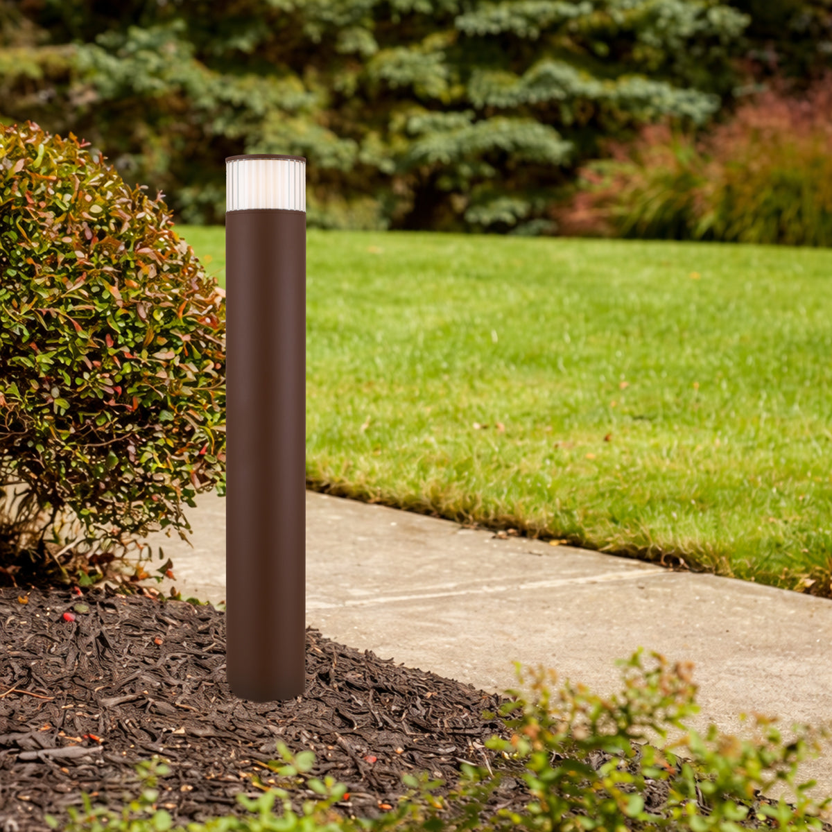 Malabo LED Bollard Light 24V/240V 12W 3000K Rusty - MALABO EX.P-RST