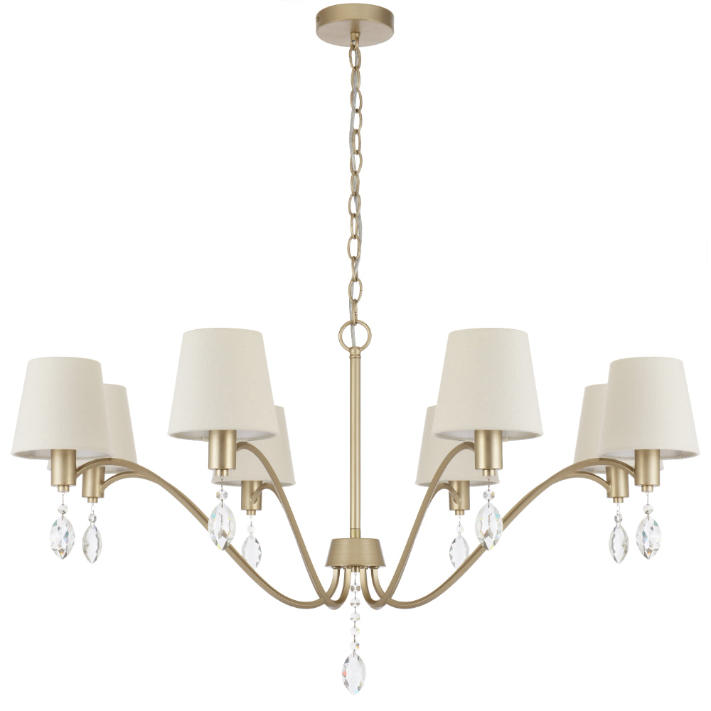 Malvern 8 Light Pendant Antique Silver - MALVERN PE08-AS