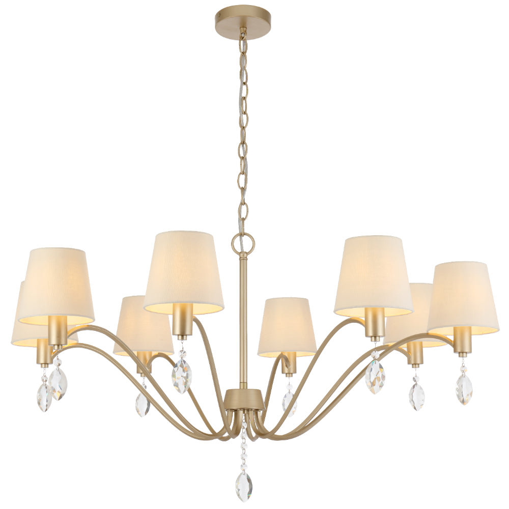 Malvern 8 Light Pendant Antique Silver - MALVERN PE08-AS