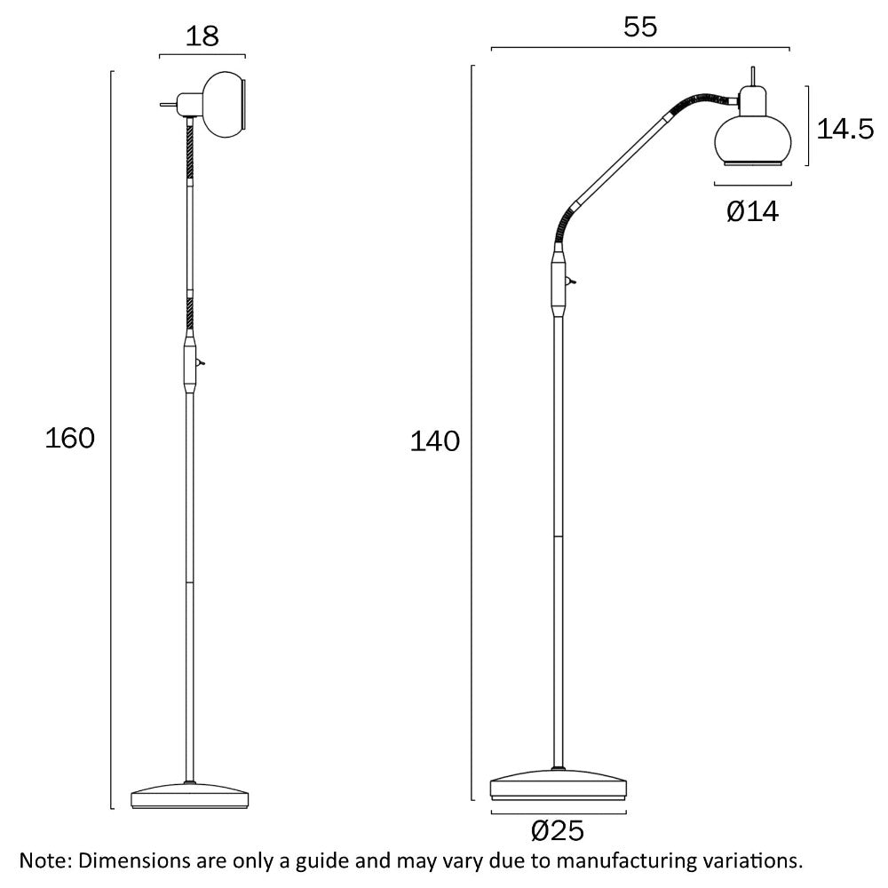 Buy Floor Lamps Australia MARBELL Floor Lamp Black Smoke - MARBELL FL-BKSM