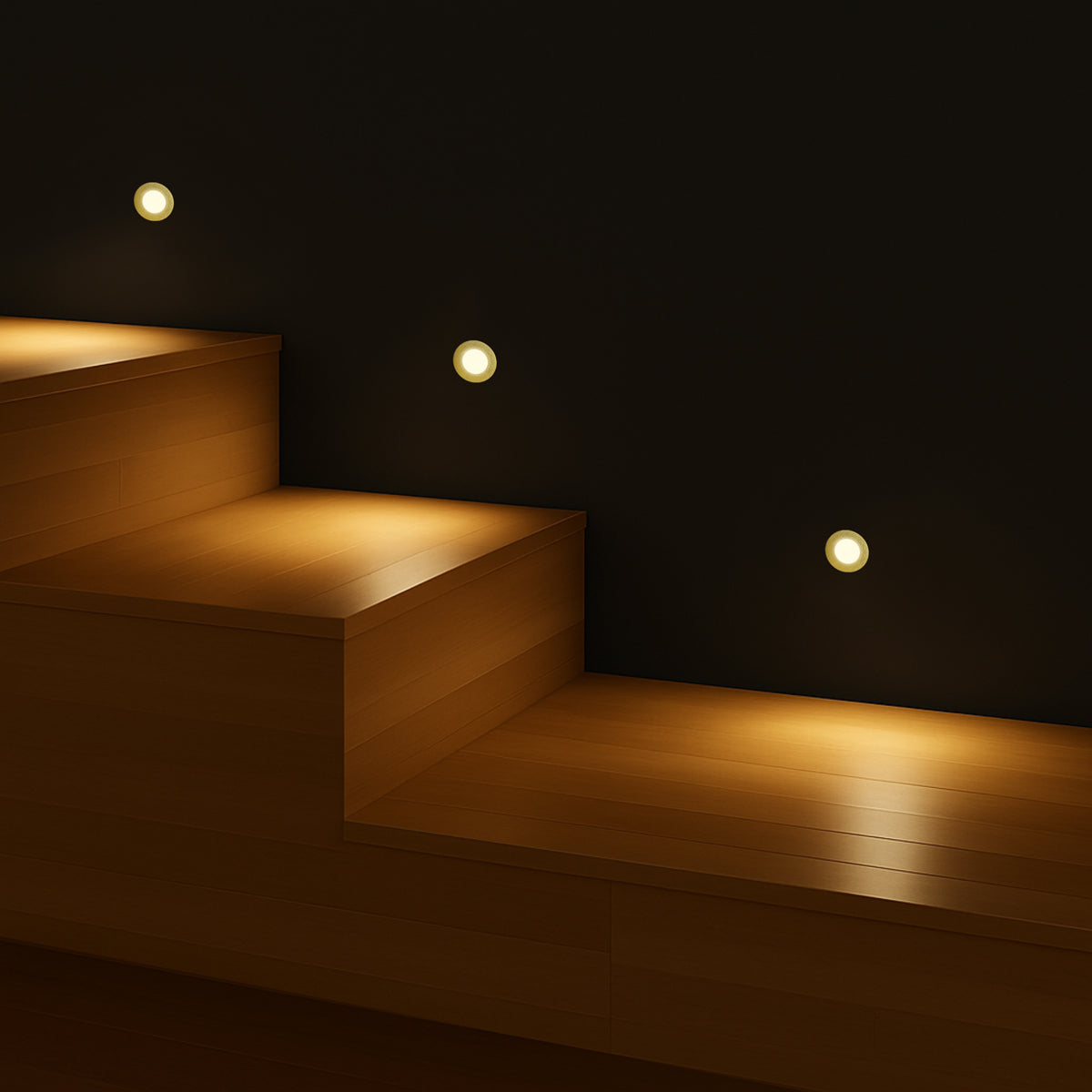 Maren LED Round Stair Downlight 2W TRI Colour Multi Color - MAREN DL44RD-MC