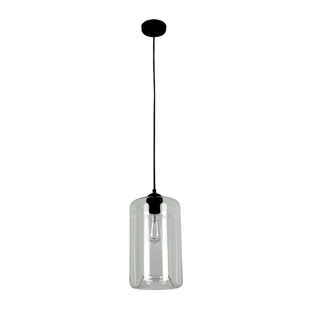 Buy Pendant Lights Australia MASON 1 Light Pendant With Clear Oblong Glass - MASON2