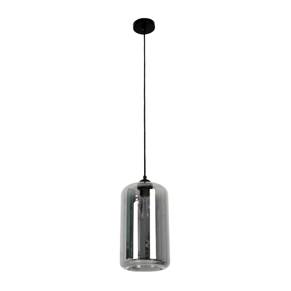 Buy Pendant Lights Australia MASON 1 Light Pendant With Smoked Oblong Glass - MASON3