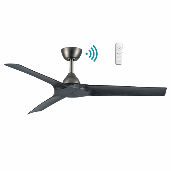 Alpine DC Ceiling Fan 52" 3 Blade Pewter & Charcoal With WIFI Remote - MDCA133PCH
