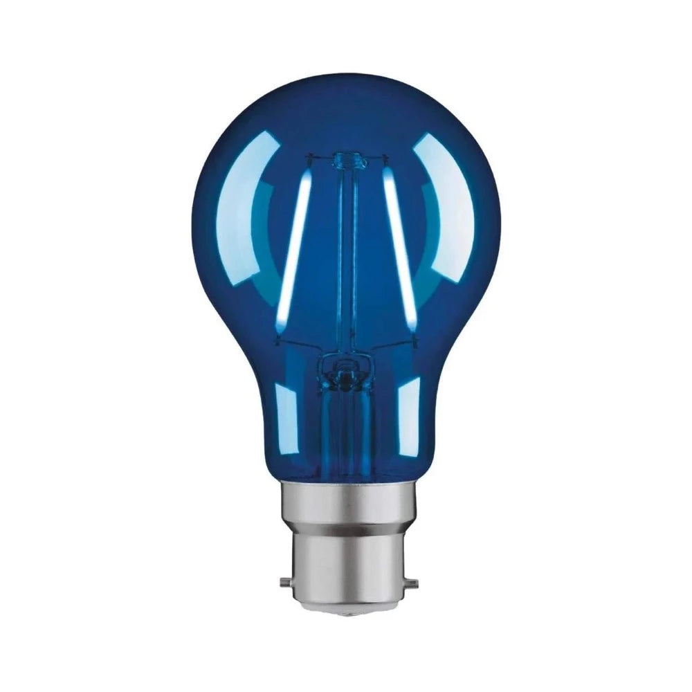 A60 LED Globe BC 240V 2W Blue - MGL289B