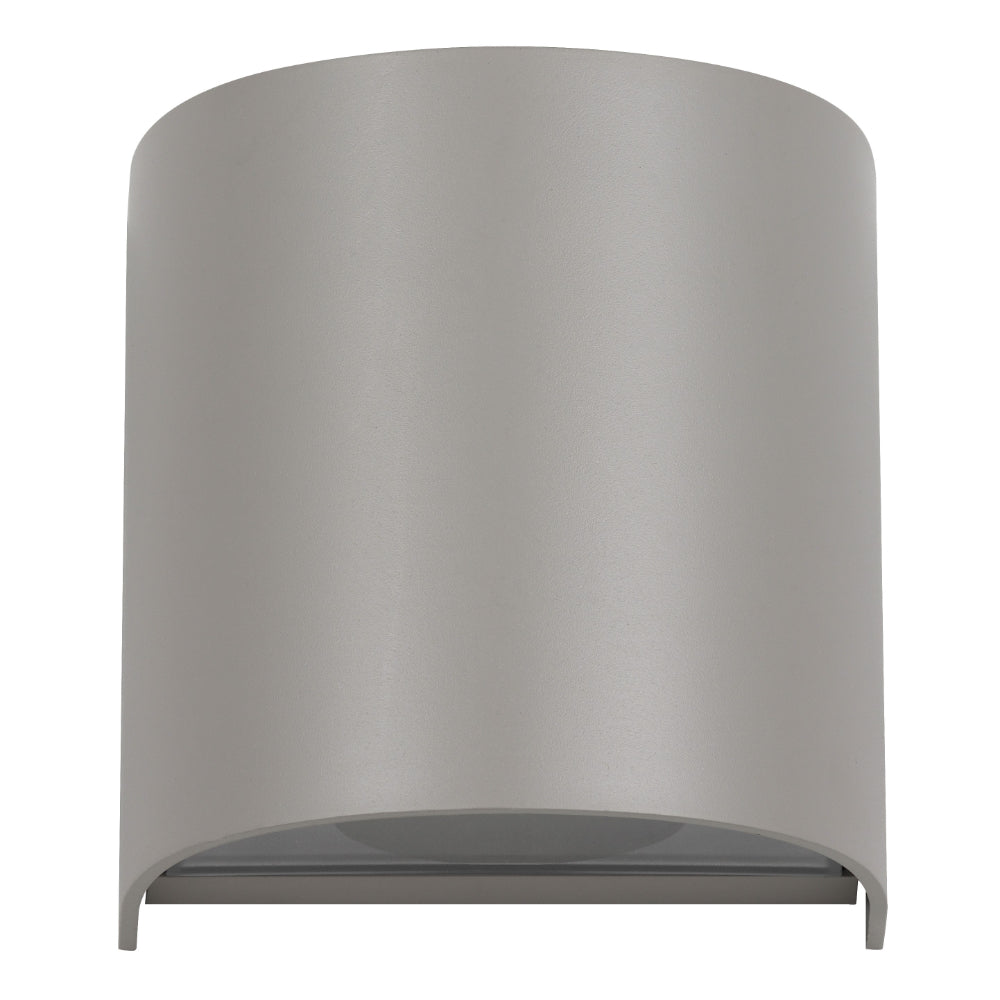 Miro Polycarbonate Single Exterior Wall Light Grey - MIRO EX1-GY