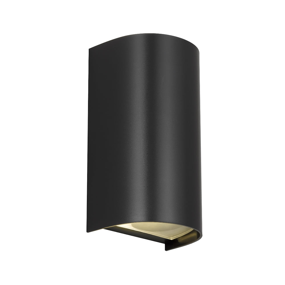 Miro Polycarbonate Up & Down Exterior Wall Light Black - MIRO EX2-BK