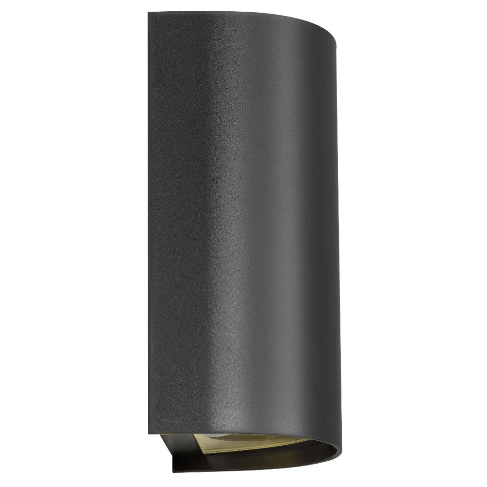 Miro Polycarbonate Up & Down Exterior Wall Light Black - MIRO EX2-BK