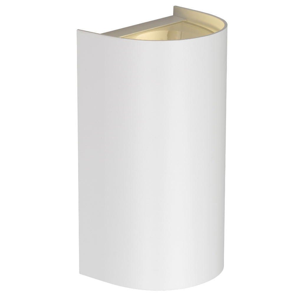 Miro Polycarbonate Up & Down Exterior Wall Light White - MIRO EX2-WH