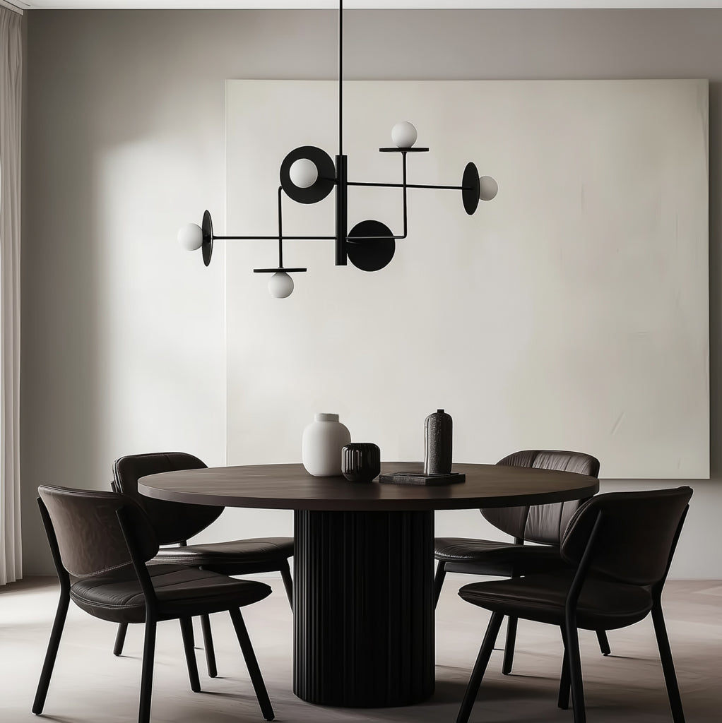 Miro LED 6 Light Pendant 5W 2700K Matt Black - ARO.C1289/6