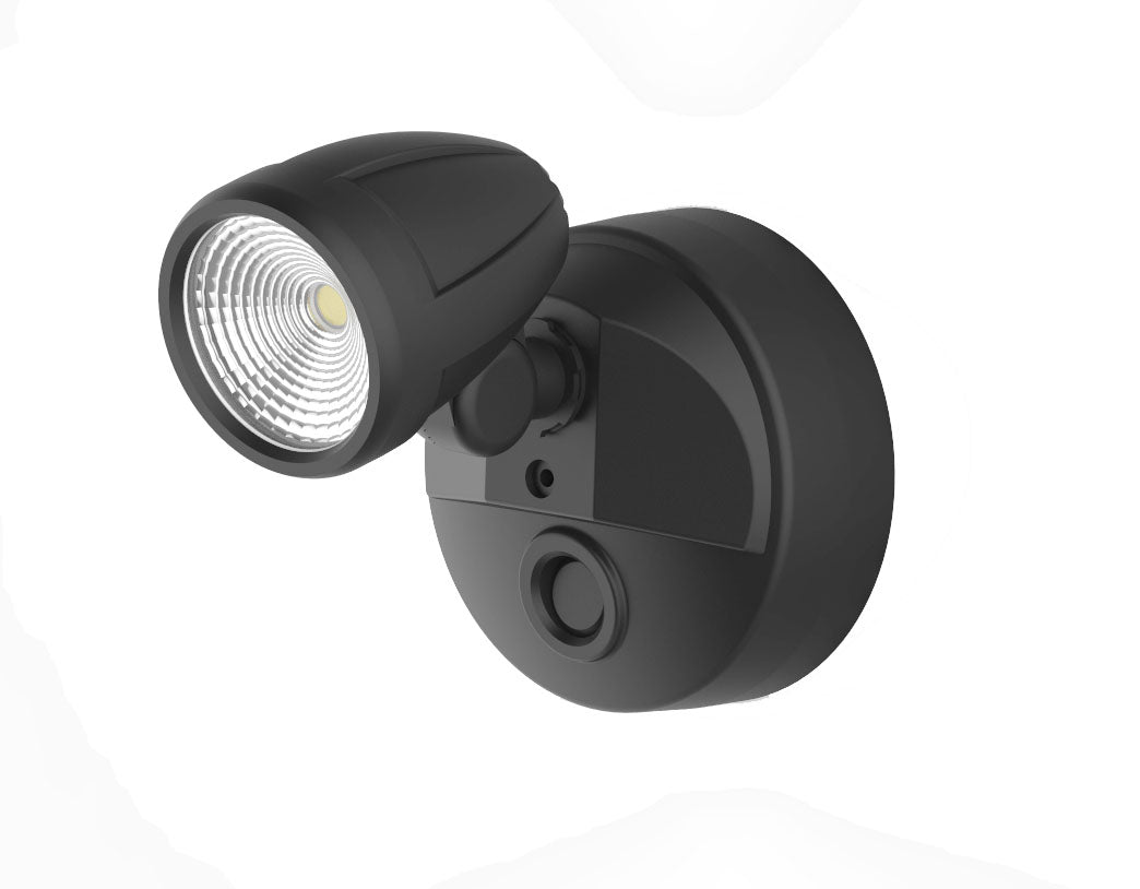 Bandit LED Security Wall Light 12W TRI Color Matt Black Without Sensor - MLXB3451M