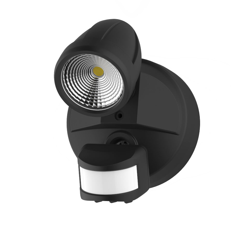Bandit LED Security Wall Light 12W TRI Color Matt Black Without Sensor - MLXB3451M