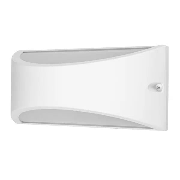 Tauras Aluminium Exterior Wall Light White - MLXTE27W
