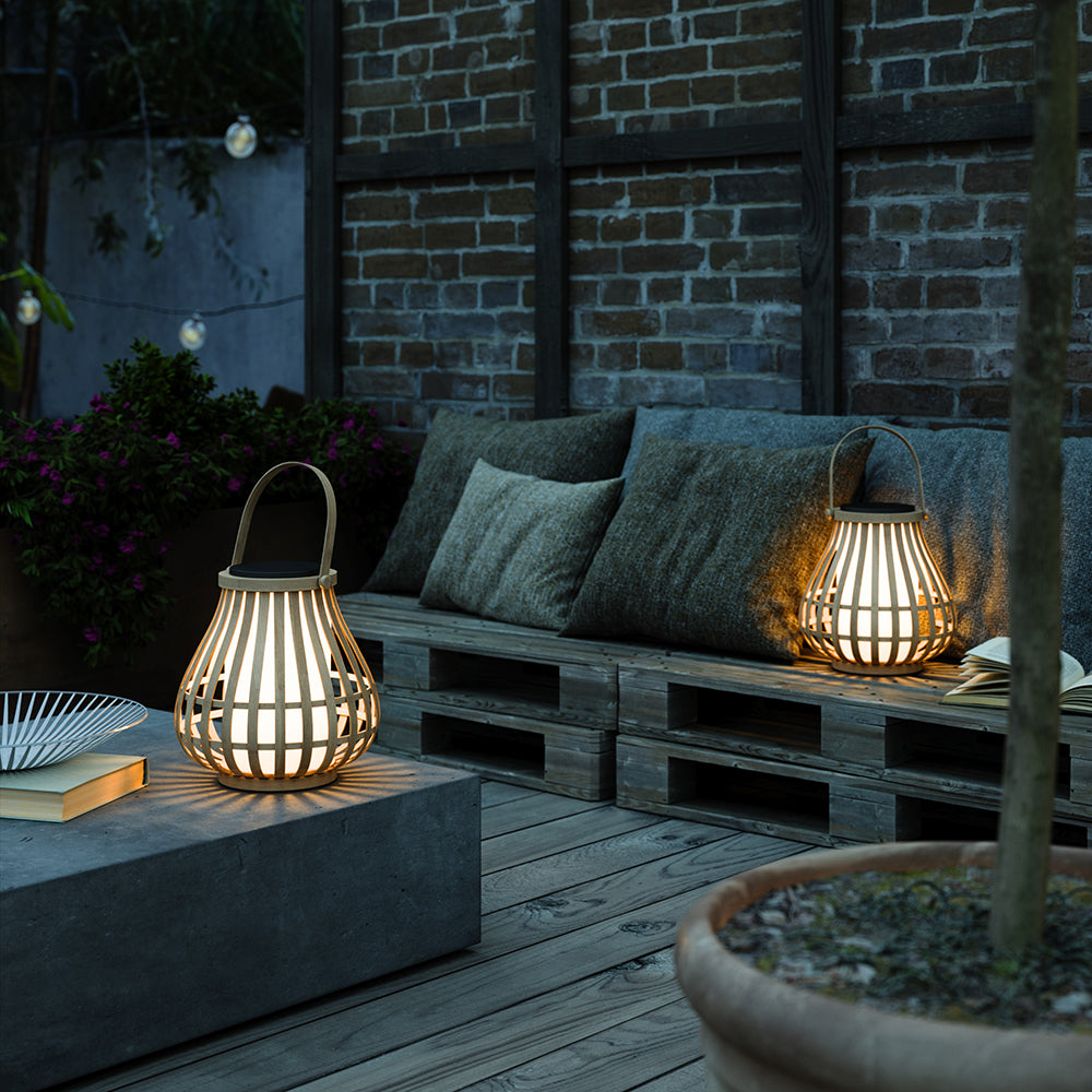 Buy Solar Lights Australia Leo Solar Light Nature Bamboo 2700K - 2118095062