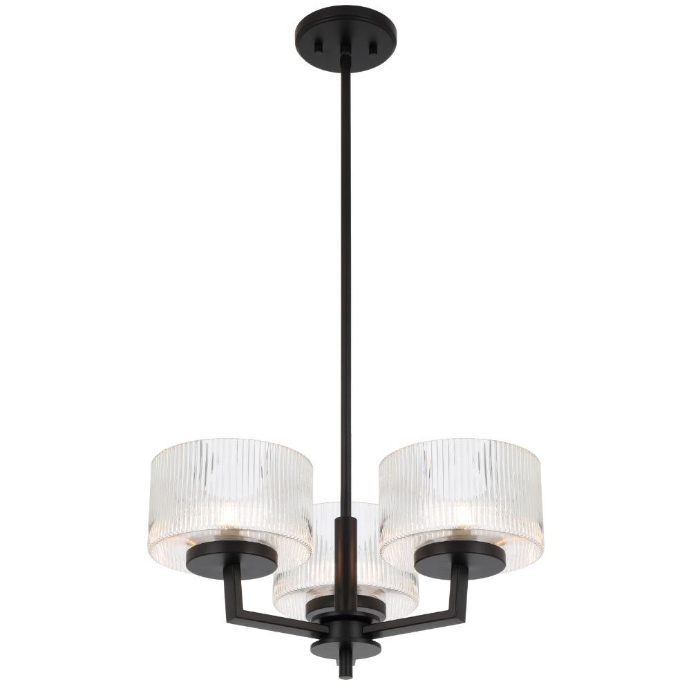 Moreno Pendant 3 Lights Black - MORENO PE3-BK