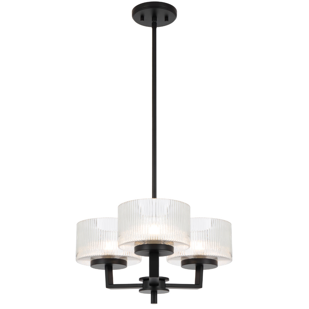 Moreno Pendant 3 Lights Black - MORENO PE3-BK
