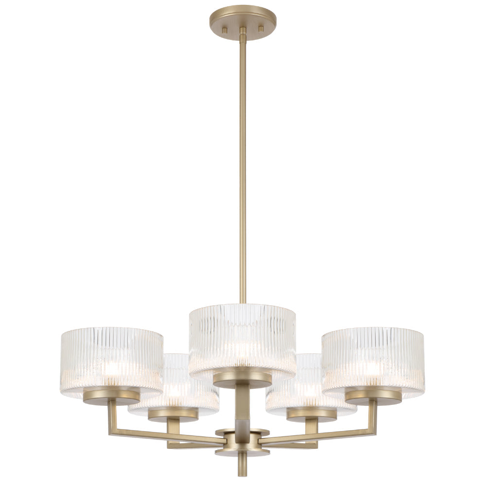 Moreno Pendant 5 Lights Antique Silver - MORENO PE5-AS