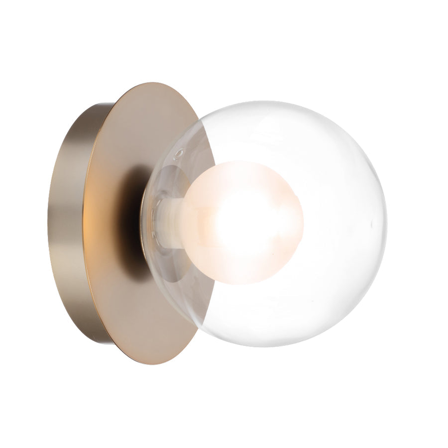 Mosari Wall Light Gold Matt & Clear Opal - MOSARI WB-GD