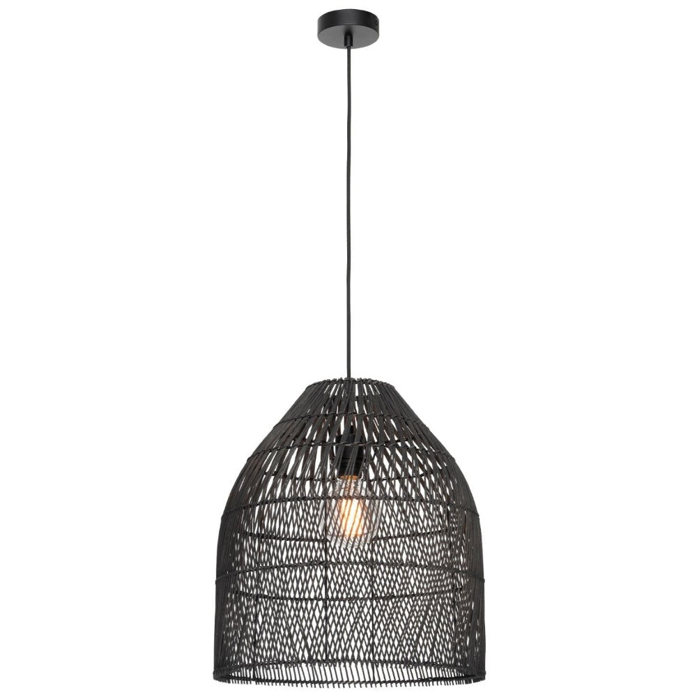 Buy Pendant Lights Australia Sawyer Rattan Pendant Light Black - MPLS013BLK