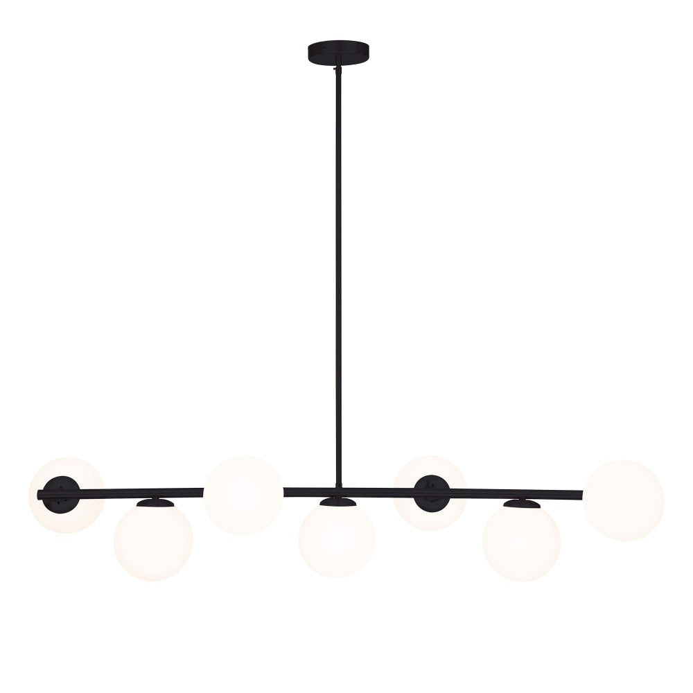 Buy Pendant Lights Australia Preston Bar Pendan 7 Lights Opal - MPLS031BLK