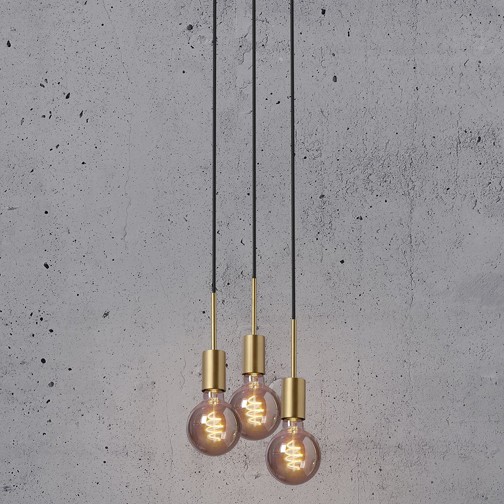Buy Cluster Pendants Australia Paco Cluster Pendant 3 Lights Brass Metal - 2112063035