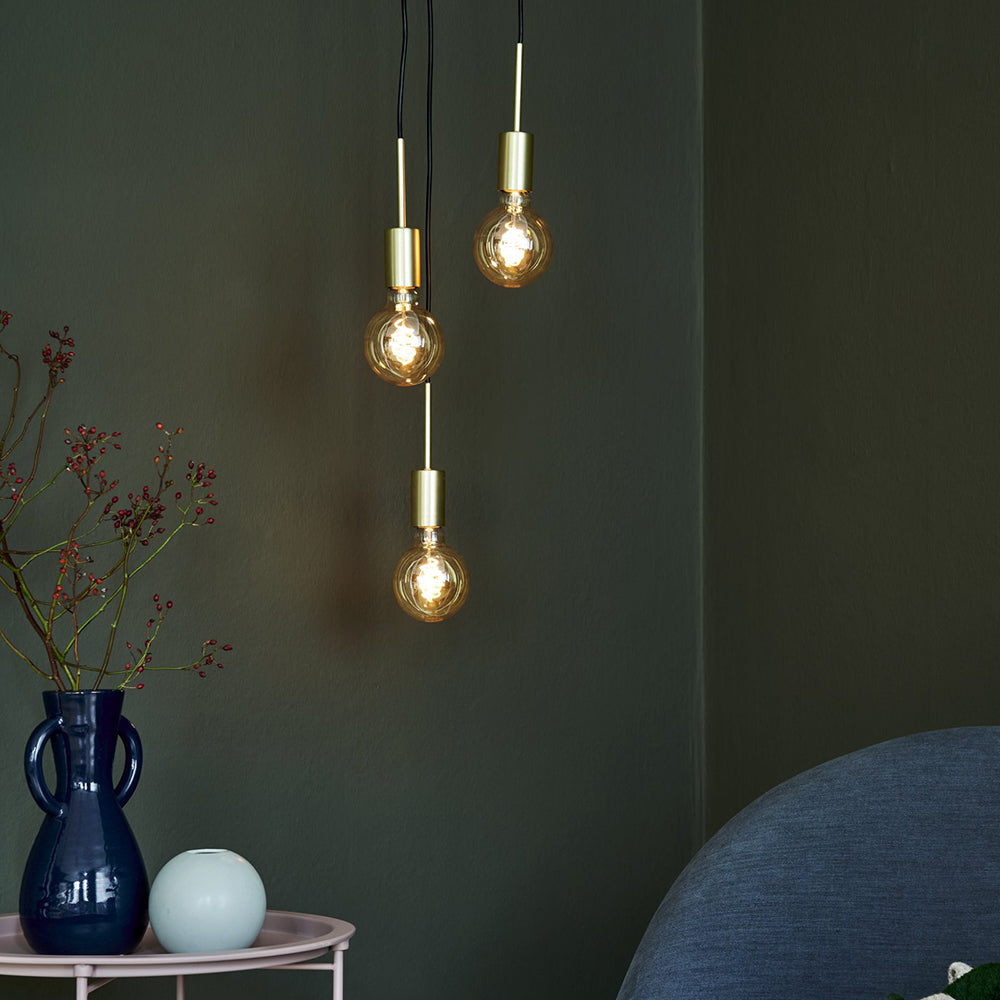 Buy Cluster Pendants Australia Paco Cluster Pendant 3 Lights Brass Metal - 2112063035