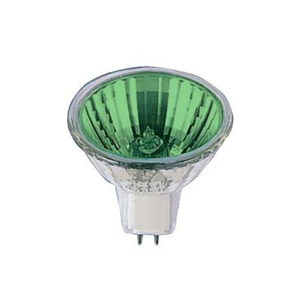 Buy Halogen Globes Australia MR16 Halogen Globe 50W 12V Green - MR16GREENC