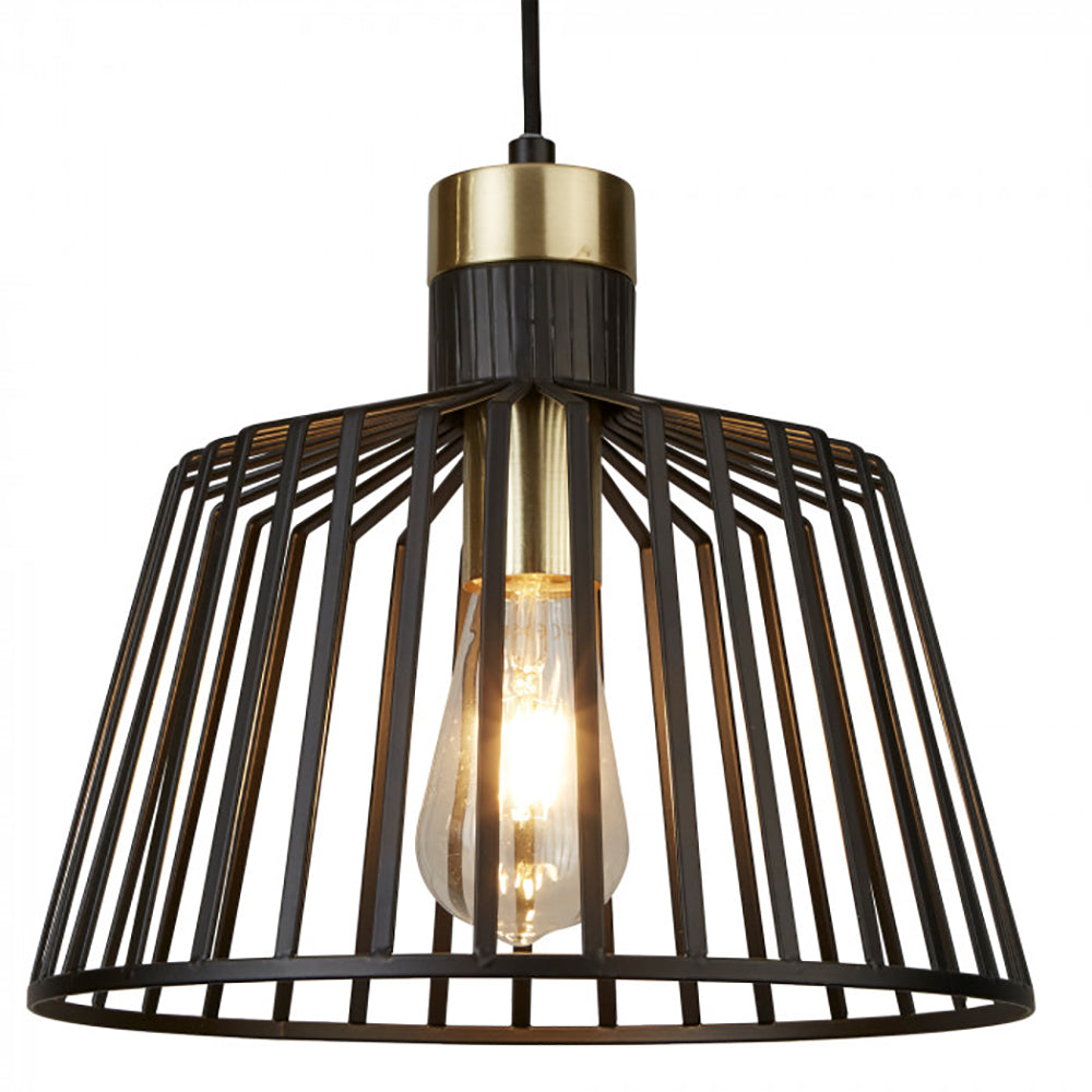Buy Pendant Lights Australia Maven Pendant Light W300mm Black / Gold - MS9411-BLBS