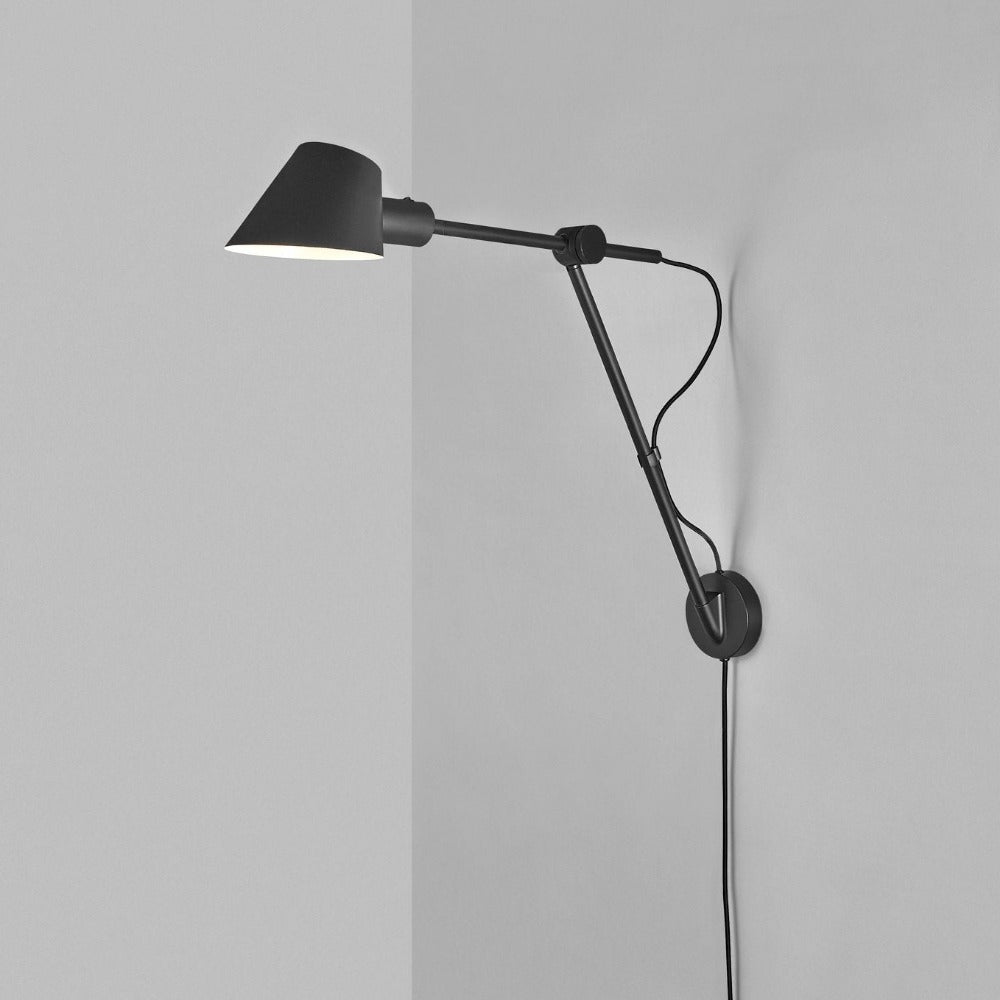 Buy Swing Arm Wall Lights Australia Stay Swing Arm Wall Light Black Aluminium - 2020455003