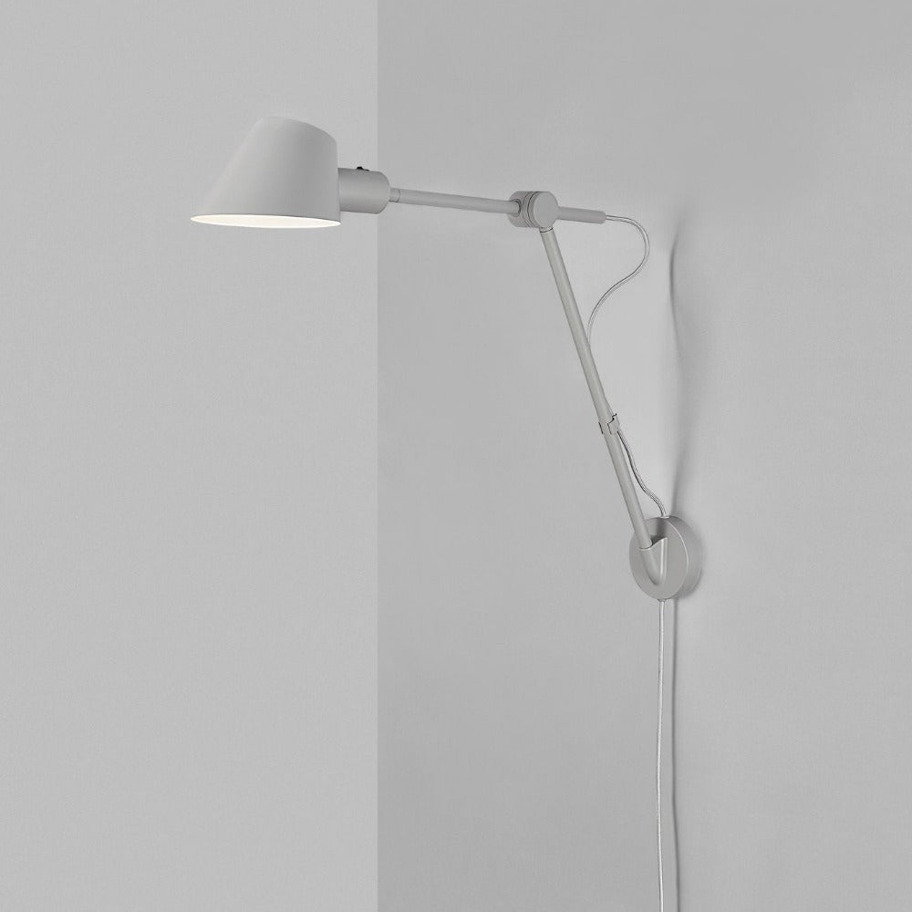 Buy Swing Arm Wall Lights Australia Stay Swing Arm Wall Light Grey Aluminium - 2020455010