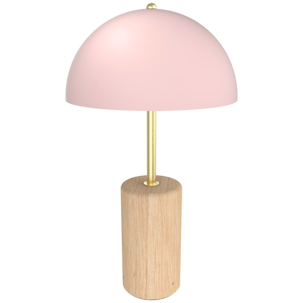 Buy Table Lamps Australia Blaire Table Lamp Natural / Pink Shade - MTBL049PNK