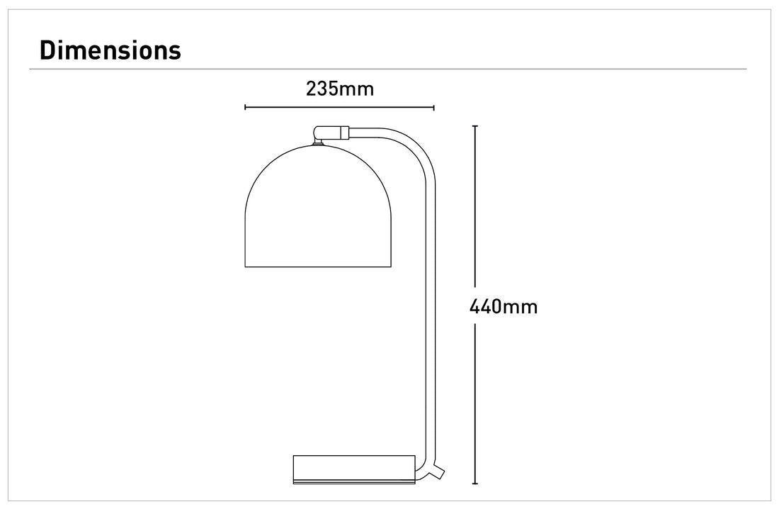 Portabella LED Desk Lamp White - MTL013WHT