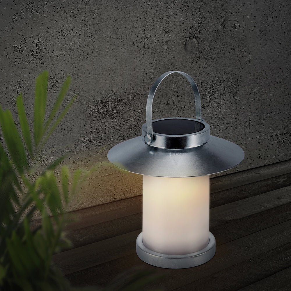 Buy Solar Lights Australia Temple Solar Light W226mm Galvanized 3000K - 2218325031