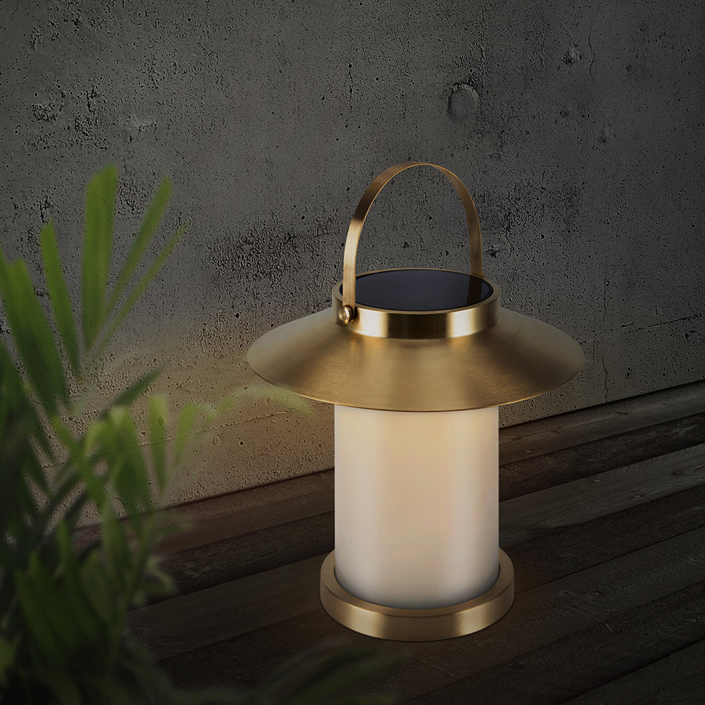 Buy Solar Lights Australia Temple Solar Light W226mm Brass 3000K - 2218325035