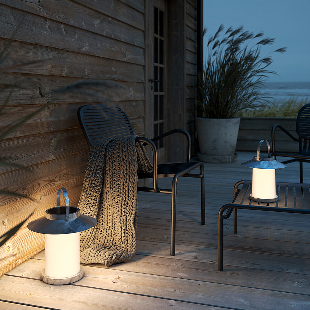 Buy Solar Lights Australia Temple Solar Light W226mm Galvanized 3000K - 2218325031