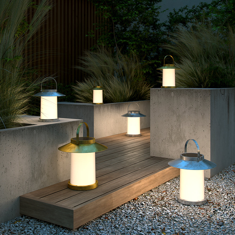 Buy Solar Lights Australia Temple Solar Light W310mm Galvanized 3000K - 2218335031