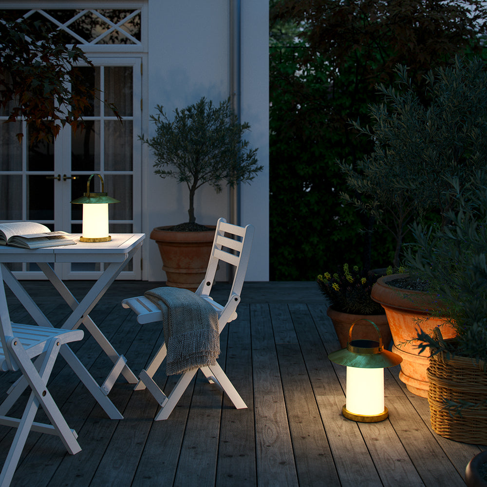 Buy Solar Lights Australia Temple Solar Light W310mm Brass 3000K - 2218335035