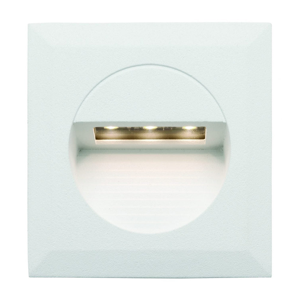 Buy Outdoor Step Lights Australia Rye 1.2W LED Square Steplight White - MW1811SWHT