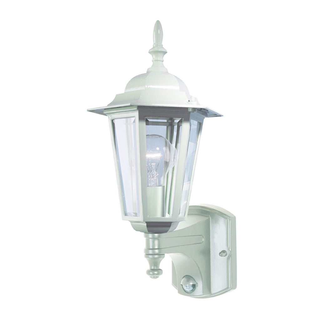 Buy Security Wall Lights Australia Tilbury 1 Light Sensor Exterior Wall Lights White - MX4011-WHT-SEN