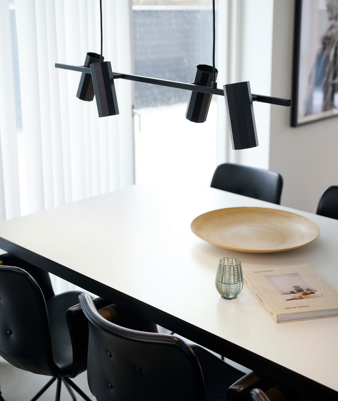 Alanis 4 Light Pendant Black - 2213423003