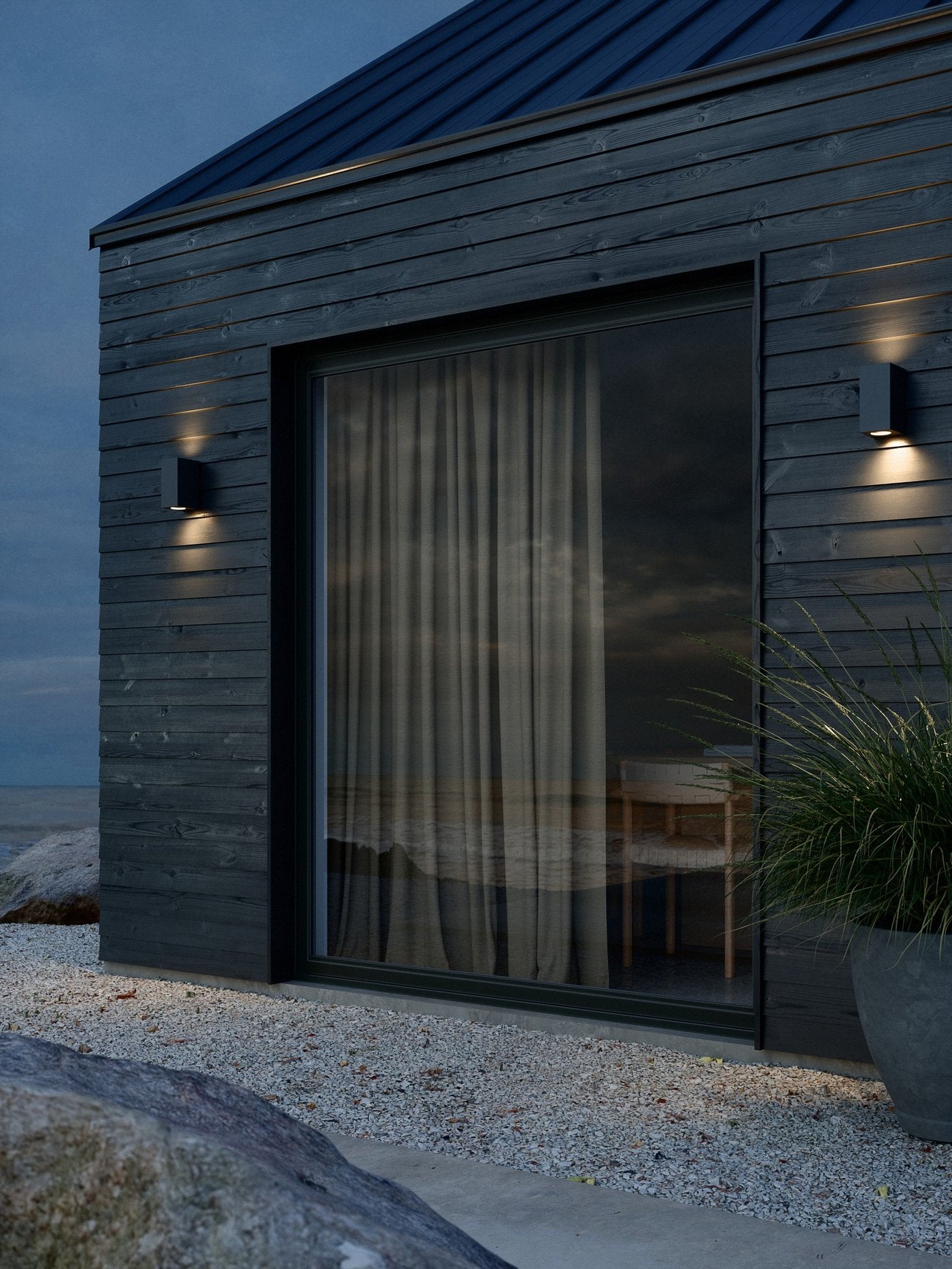 Canto Maxi Kubi Up & Down Wall Light Seaside Black - 49731203