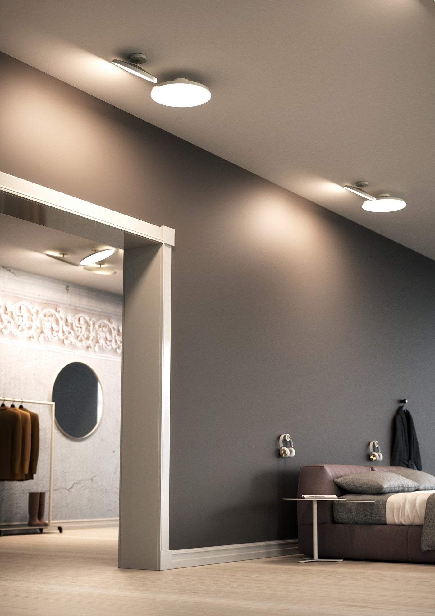 Kaito LED Semi-Flush Mount Light 24W 3000K White - 2320556001