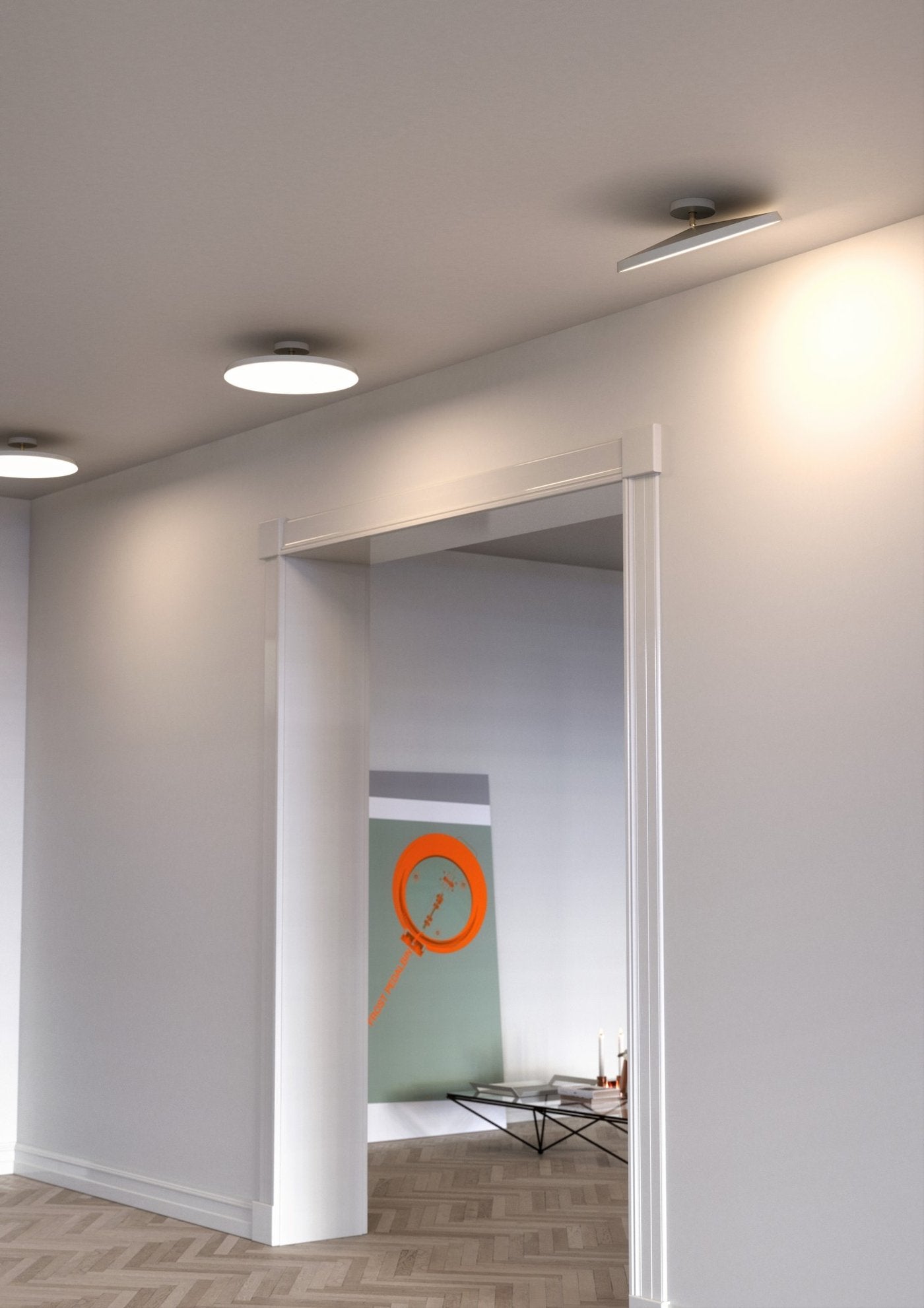 Kaito LED Semi-Flush Mount Light 24W 3000K White - 2320556001