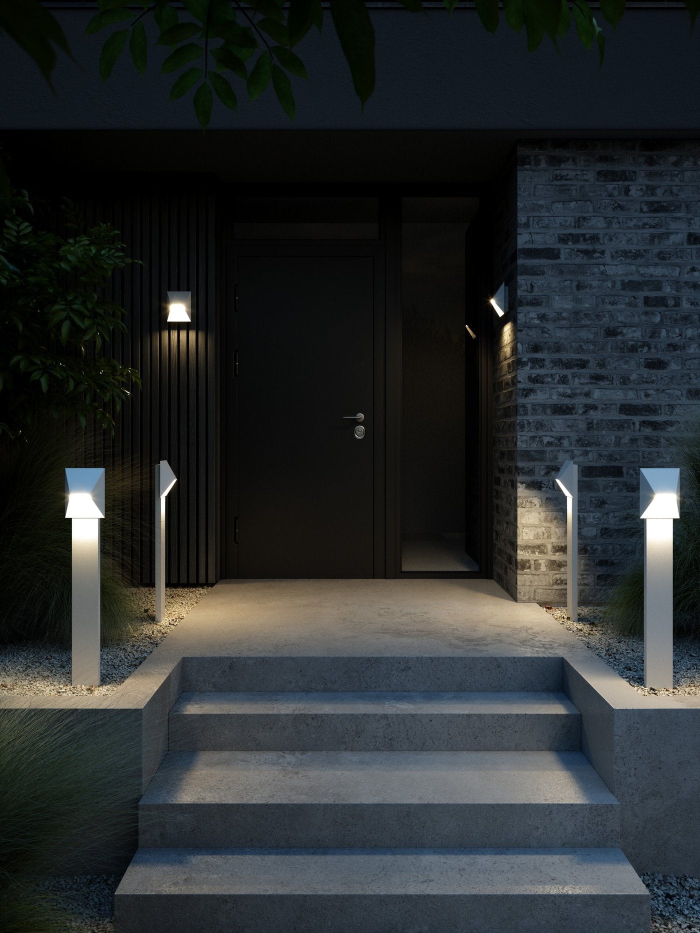 Pontio Aluminium Small Wall Light White - 2218171001