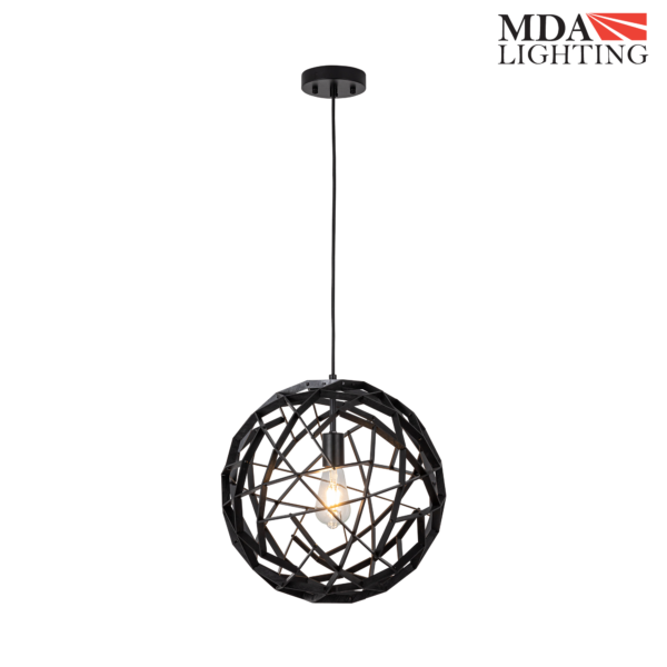Malmo Large Pendant Light Black - MDAMAL1LBK