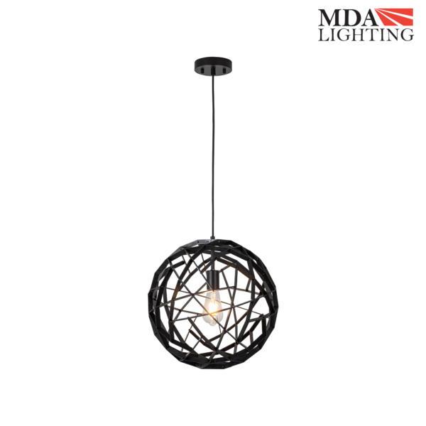 Malmo Medium Pendant Light Black - MDAMAL1MBK