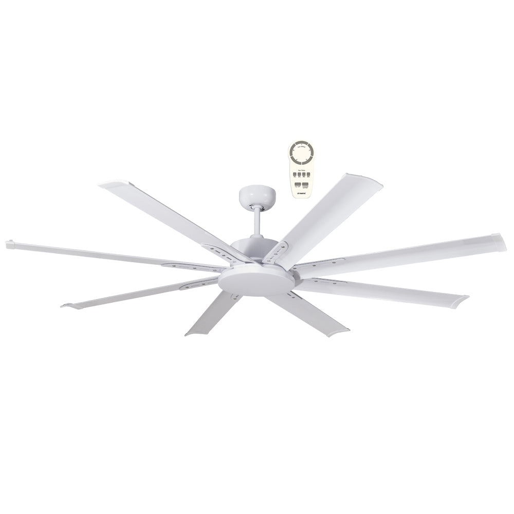 Albatross Mini DC 65" 8 Blade Remote Control Ceiling Fan White - MAF168WR