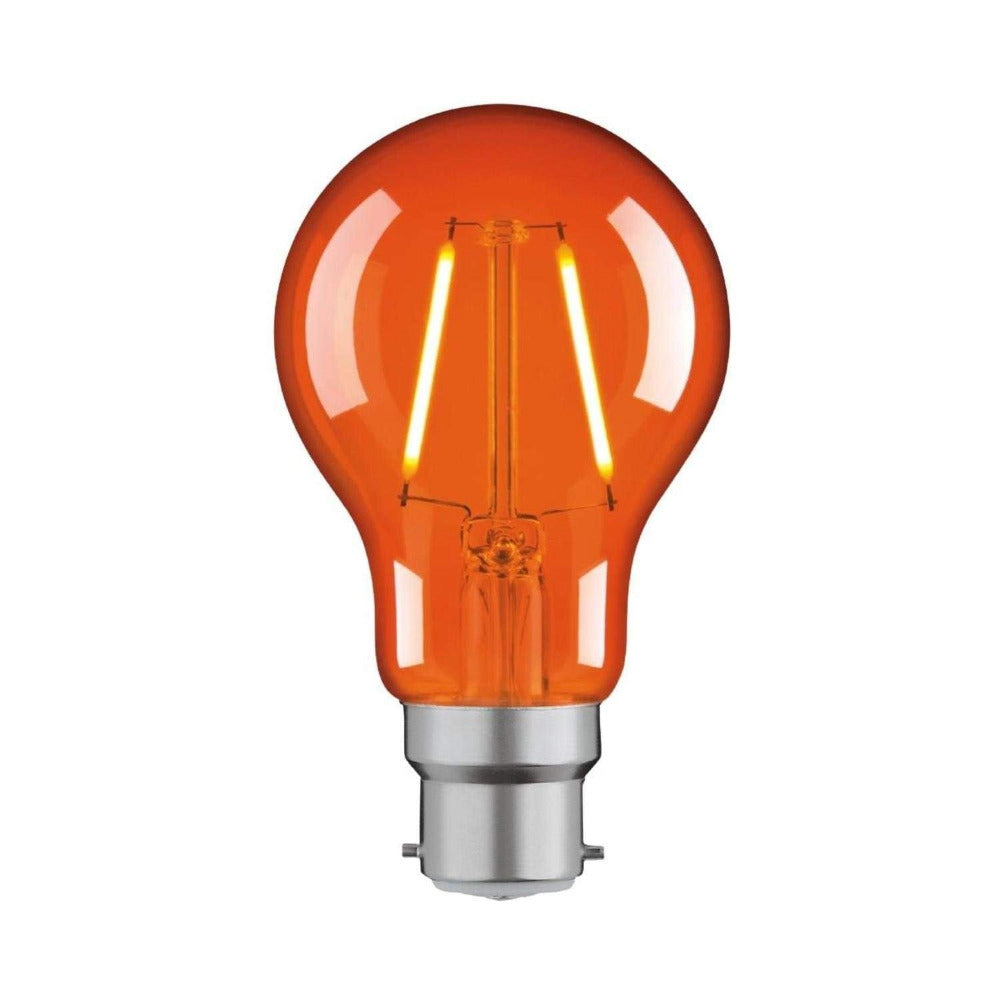 Buy LED Globes Australia A60 LED Globe BC 240V 2W Orange - MGL289O